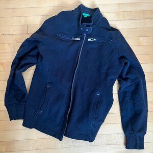 Vintage Black United Colors of Benetton Sweatshirt/Jacket, Size Small